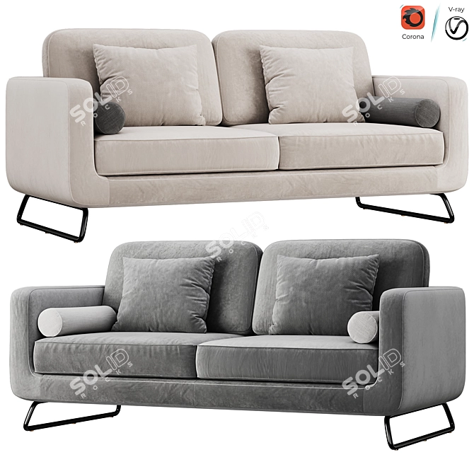 Transforming FREDDIE Sofa Bed 3D model image 1