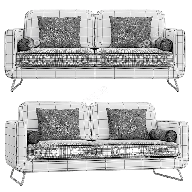 Transforming FREDDIE Sofa Bed 3D model image 3