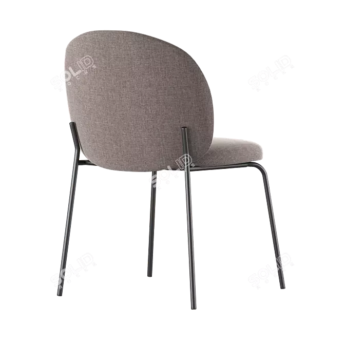 Modern Dining Chair PRINCETON 3D model image 2