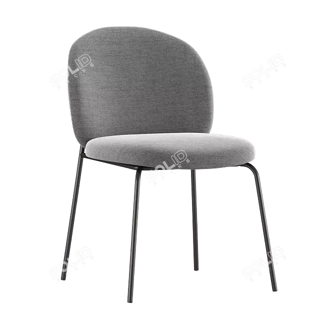 Modern Dining Chair PRINCETON 3D model image 3