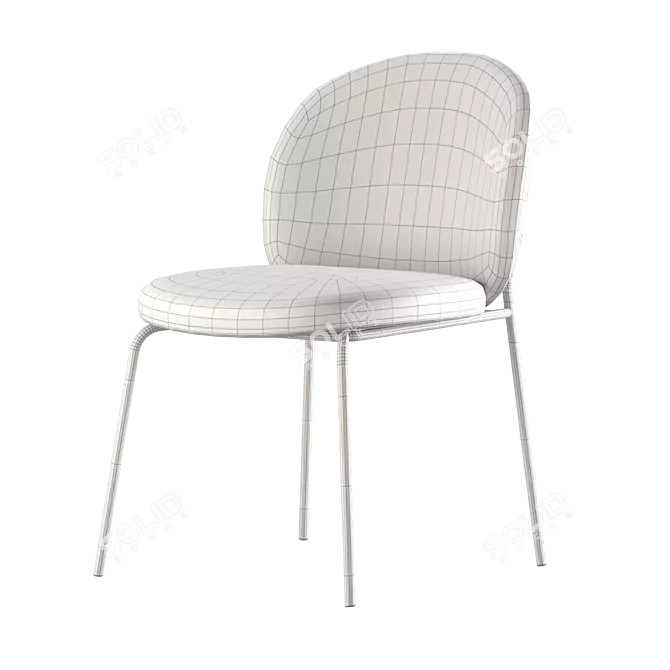 Modern Dining Chair PRINCETON 3D model image 4