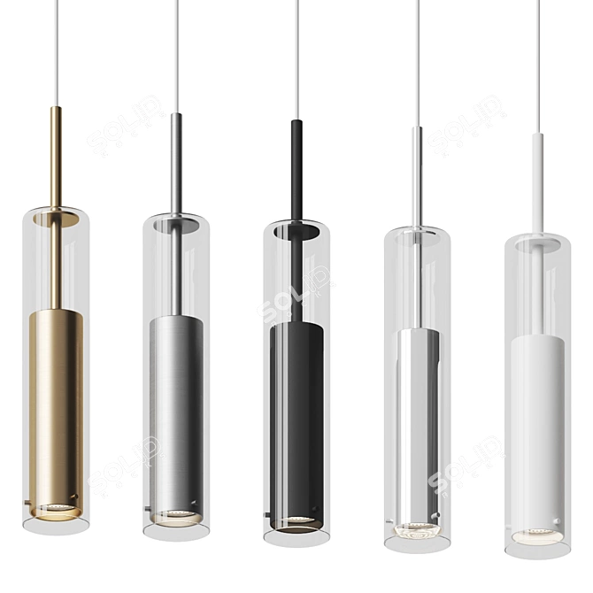 Modern Pendant Light Fixture - Jarvis 3D model image 3