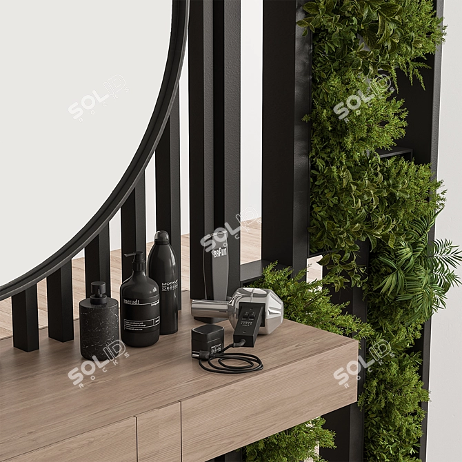 Glamour Barber Salon Set 07 3D model image 2