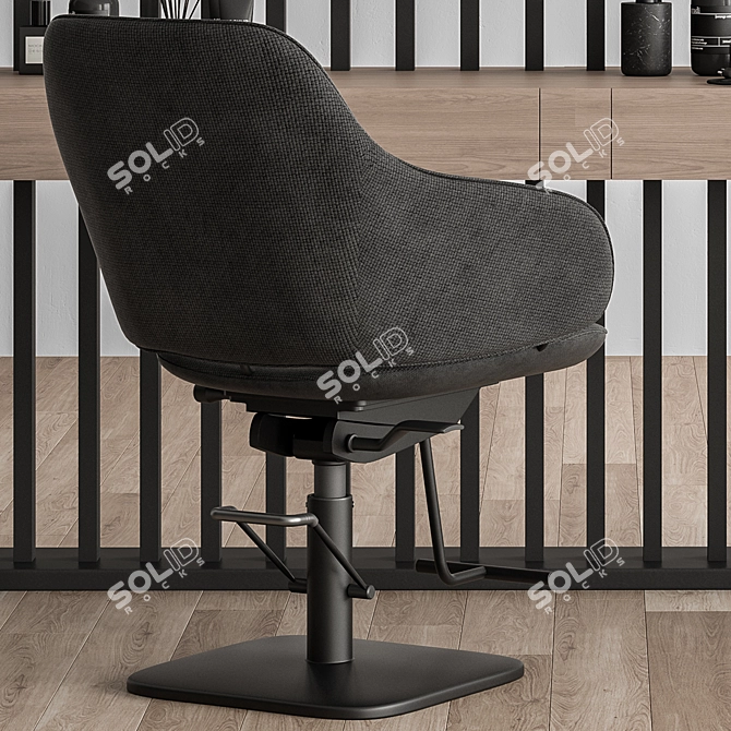 Glamour Barber Salon Set 07 3D model image 3