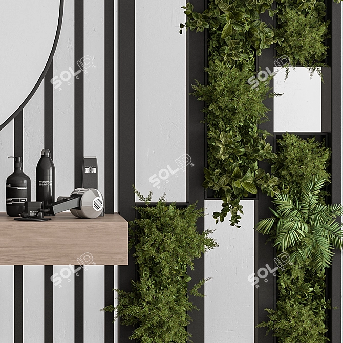 Glamour Barber Salon Set 07 3D model image 4