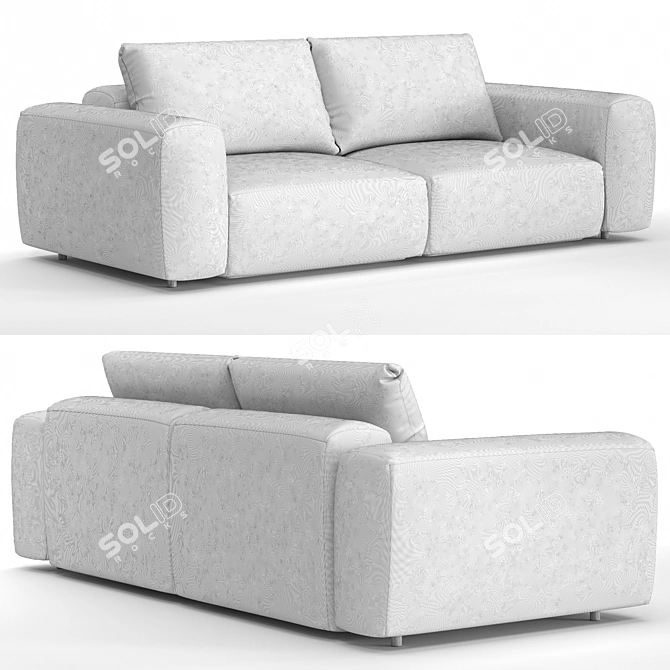 Modern Sofa Set with Extra Material 3D model image 4