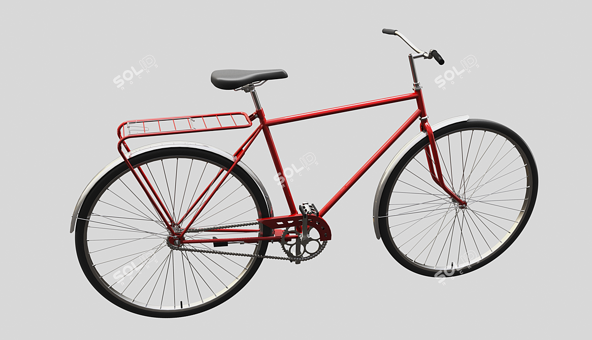 Classic 2004 Bike 3D model image 2