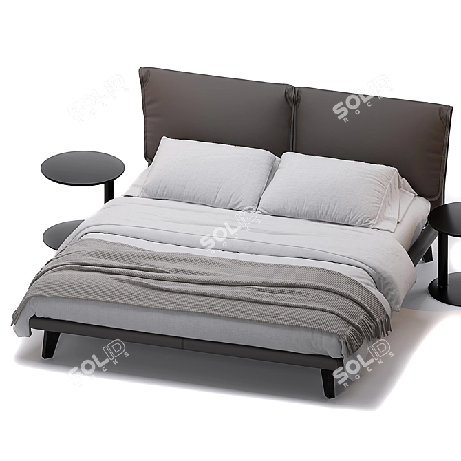  Sleek Adam Bed & Kara Table 3D model image 4