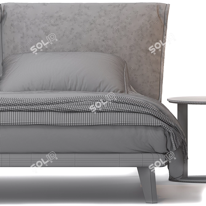  Sleek Adam Bed & Kara Table 3D model image 6