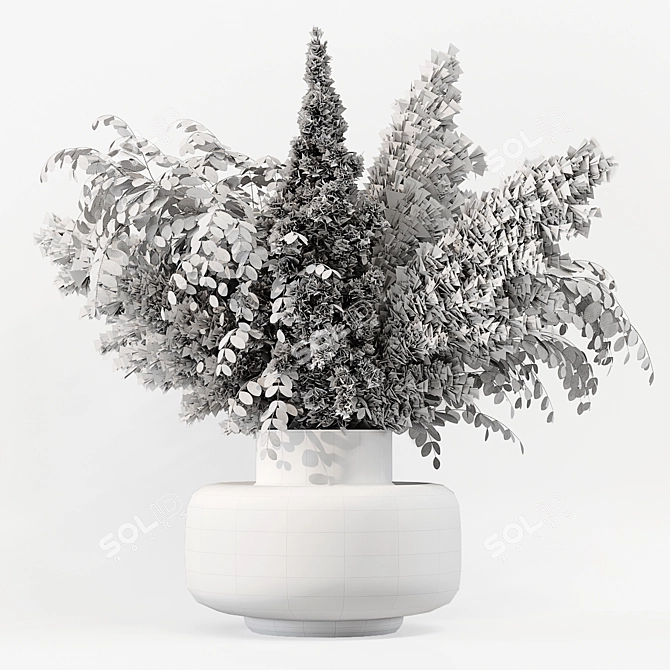 Elegant Marimekko Urna Design-Datadetalles 3D model image 4