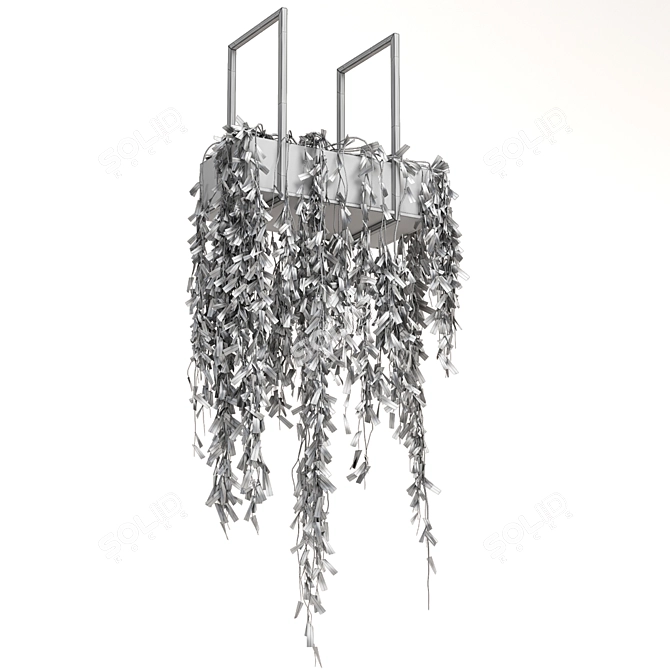 Metal Box Hanging Plants Set 3D model image 6