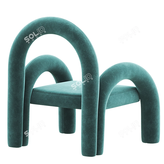 Elegant Alga Armchair 2017 Model 3D model image 3