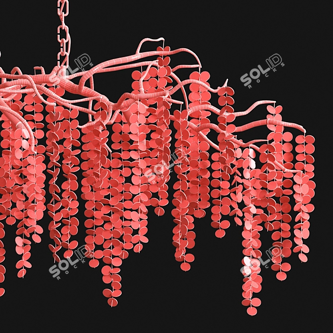 Sleek Modern Horizontal Desk 3D model image 2