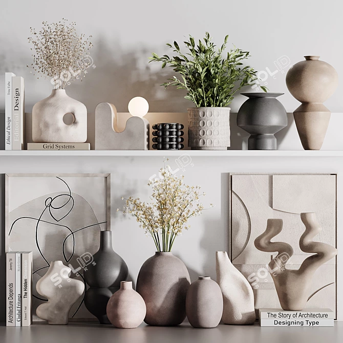 Elegant Decor Set26 - 2015 3D model image 1