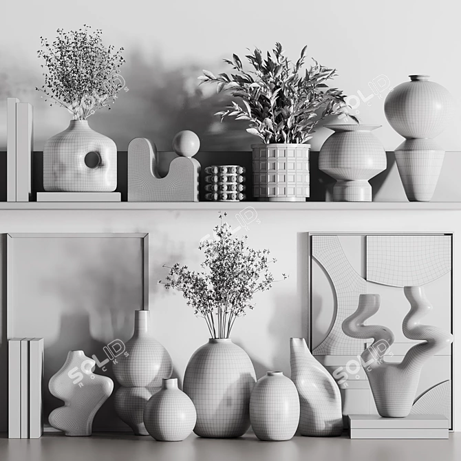 Elegant Decor Set26 - 2015 3D model image 5