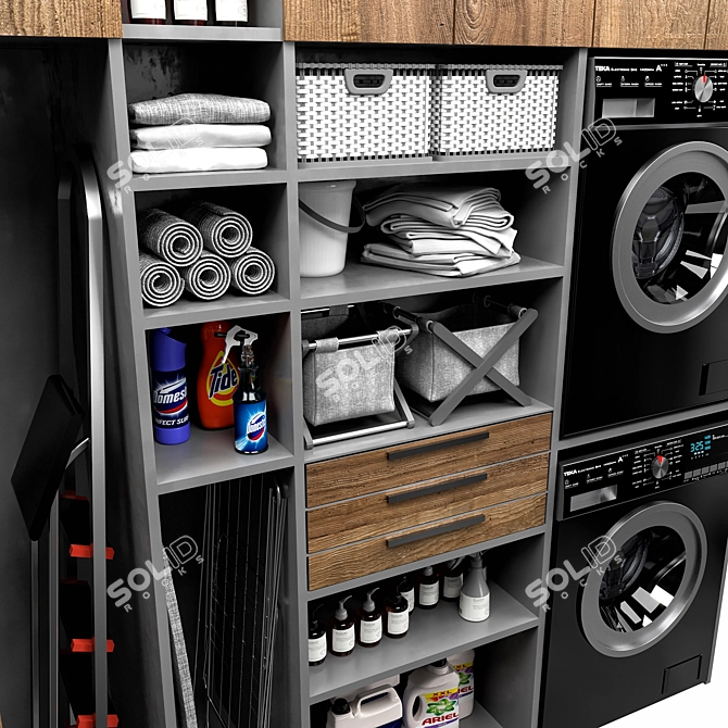 Virtual Laundry Room Set 3D model image 3