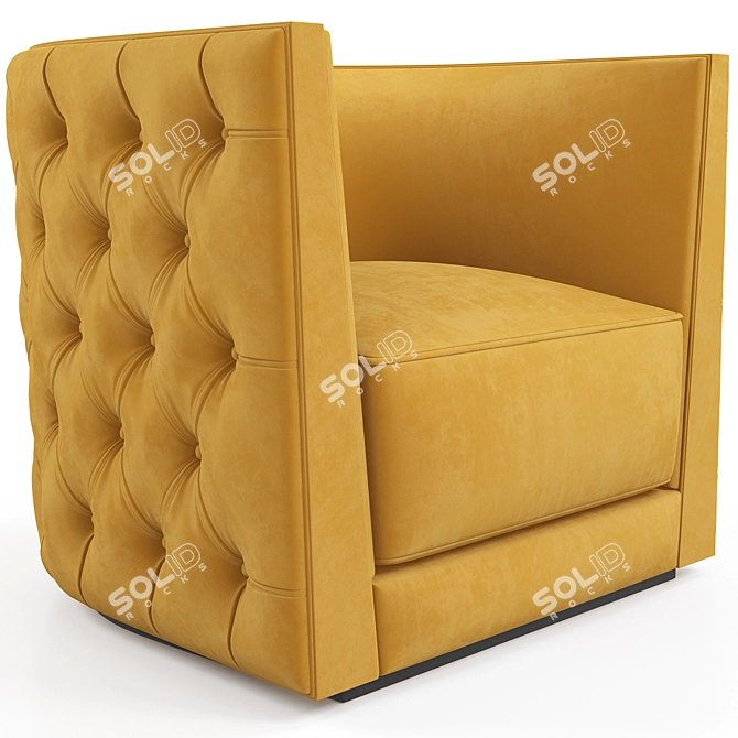 Leandro Opera Contemporary Armchair 3D model image 2