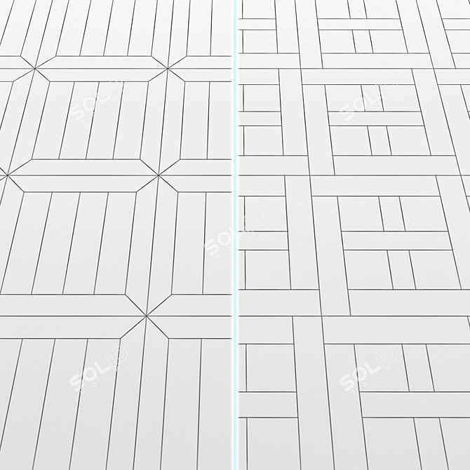 Premium Wood Floor 3D Model 3D model image 7