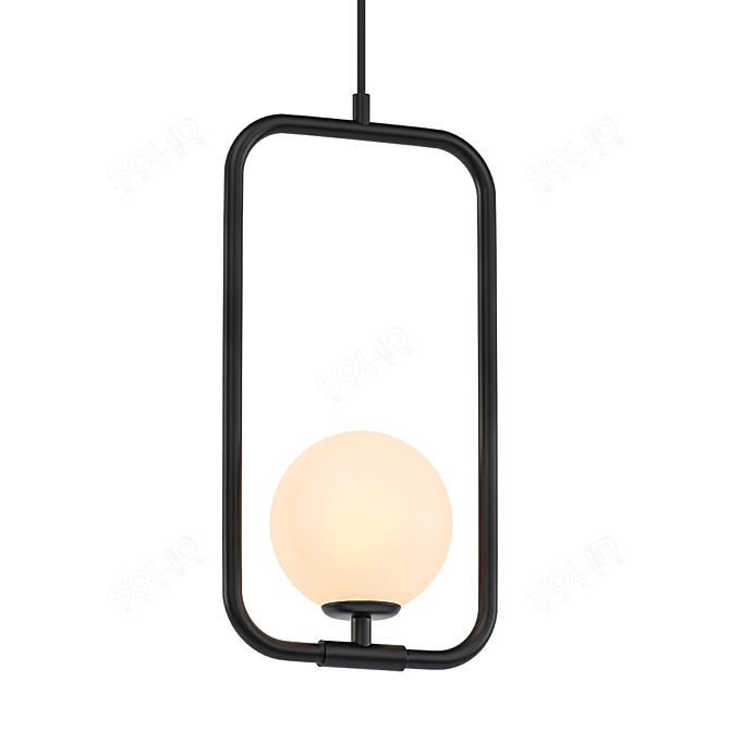 Modern Sircle Pendant Light 3D model image 1