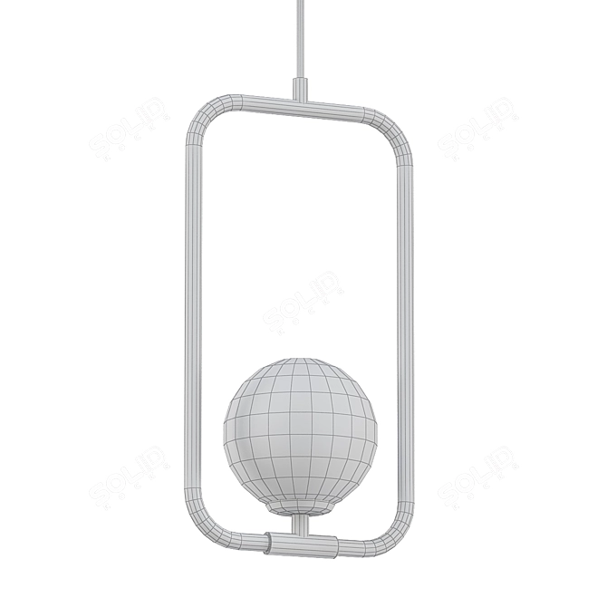 Modern Sircle Pendant Light 3D model image 2