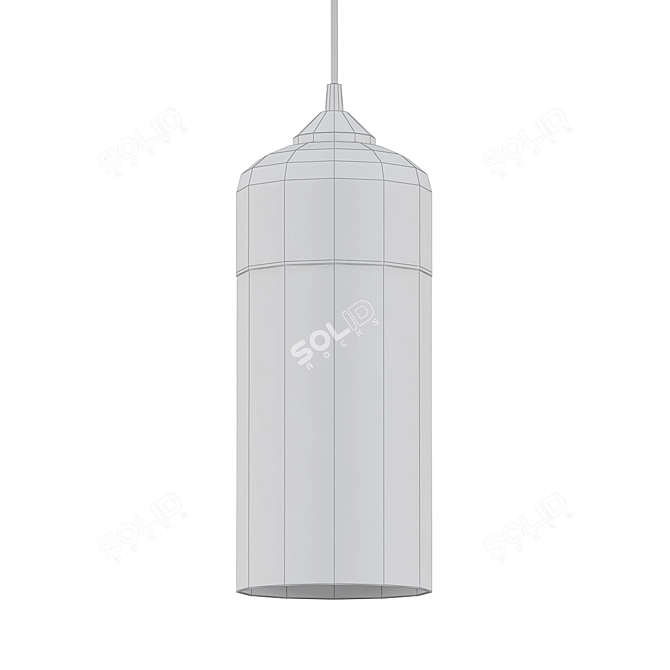 Handcrafted Glass Lighting Fixture 3D model image 2