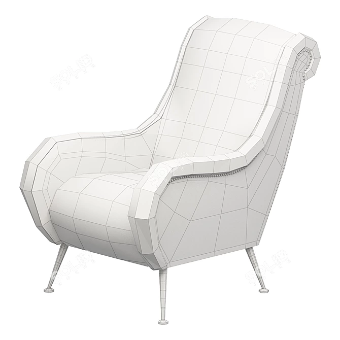 Elegant Eichholtz Giardino Chair 3D model image 2