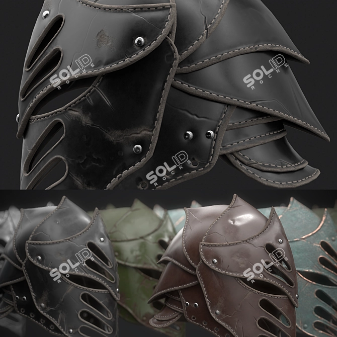 Low Poly PBR Dark Knight 3D model image 4