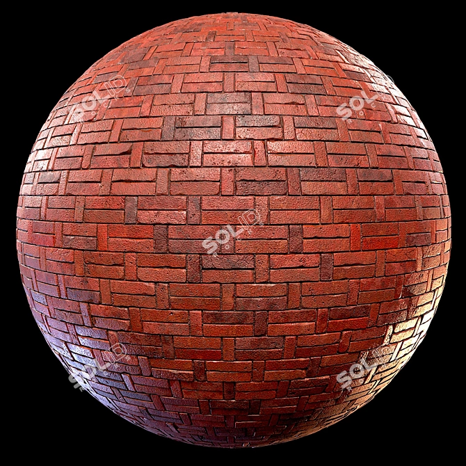 Substance Designer Seamless Brick PBR 3D model image 1