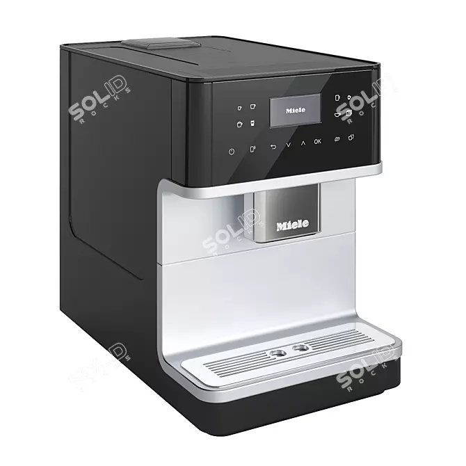 CM6160 Coffee Machine: Compact and Stylish 3D model image 3