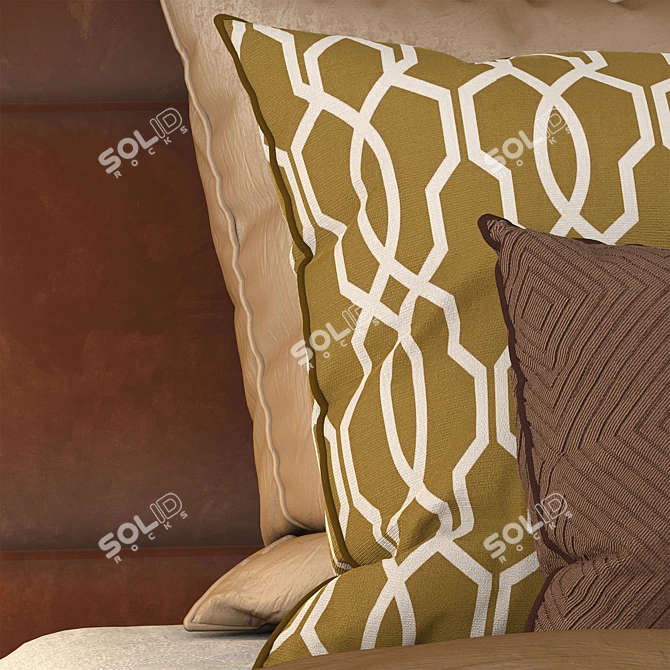 Modern York Bed Grilli 3D model image 3