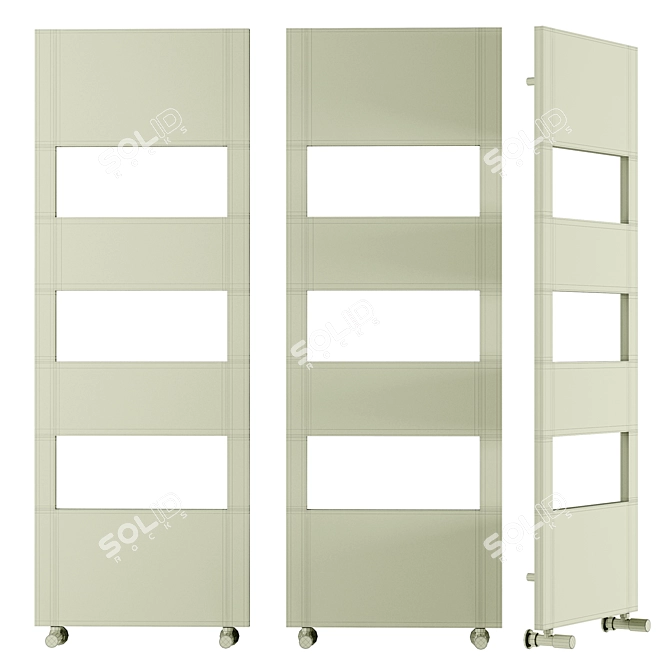 Designer Panel Radiator Towel Rails 3D model image 2