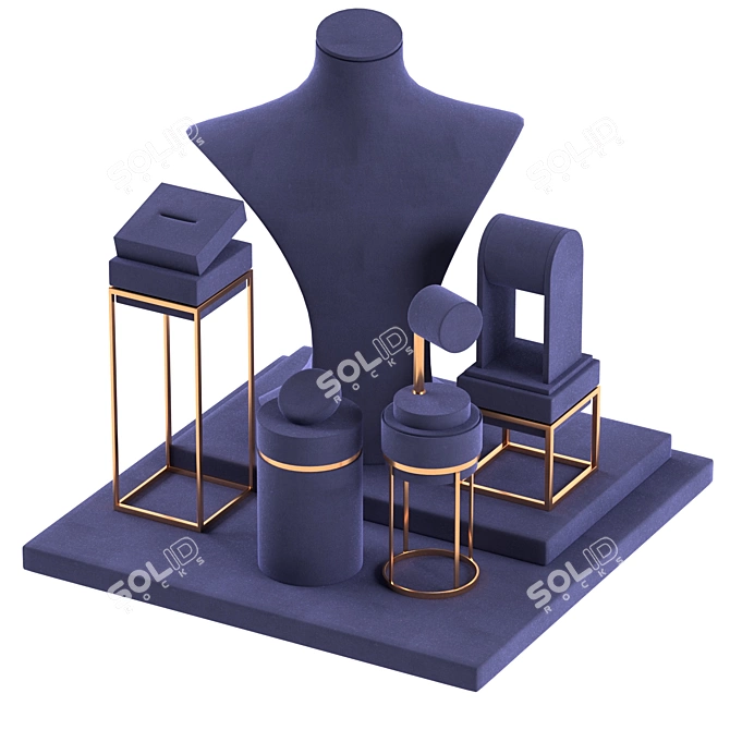 Boutique Mannequin Display Set 3D model image 3