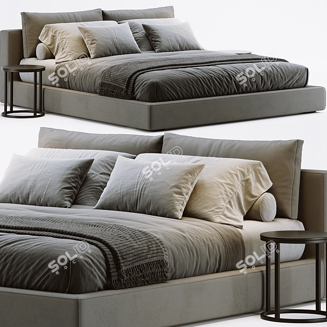 Restoration Hardware Cloud Bed Platform 3D model image 1