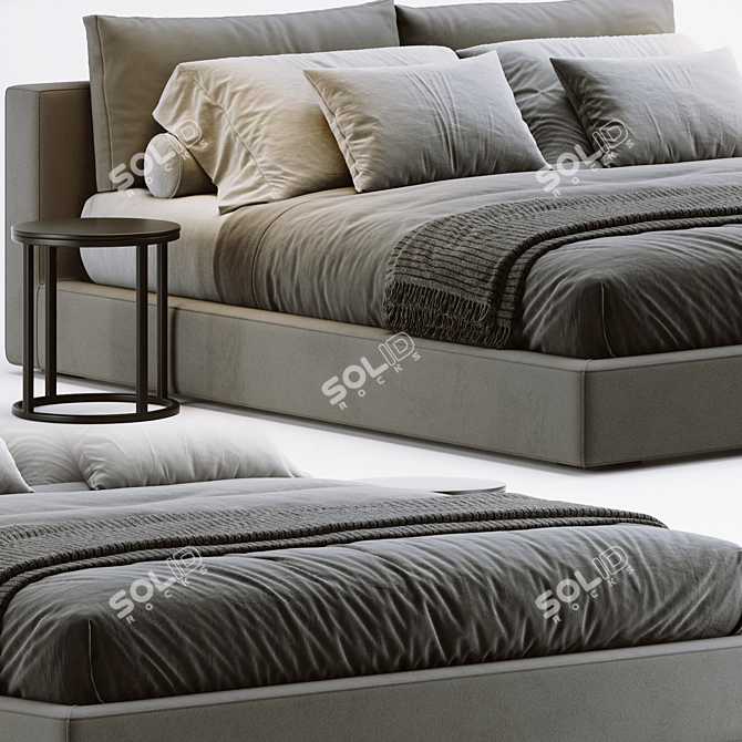 Restoration Hardware Cloud Bed Platform 3D model image 2