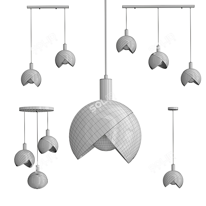 Romatti Bobblou Pendant Light 3D model image 2