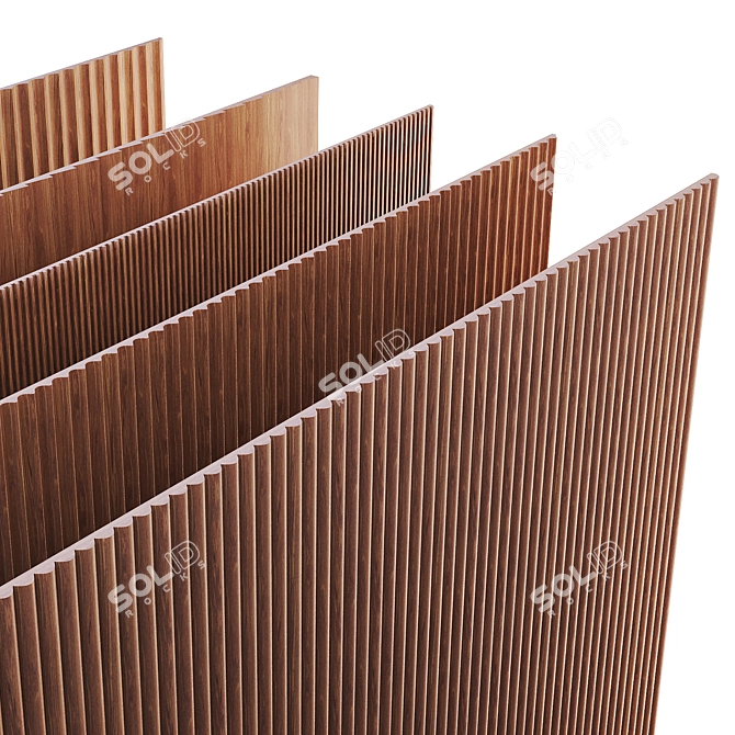 3D Panel Set with UVW Mapped 3D model image 2
