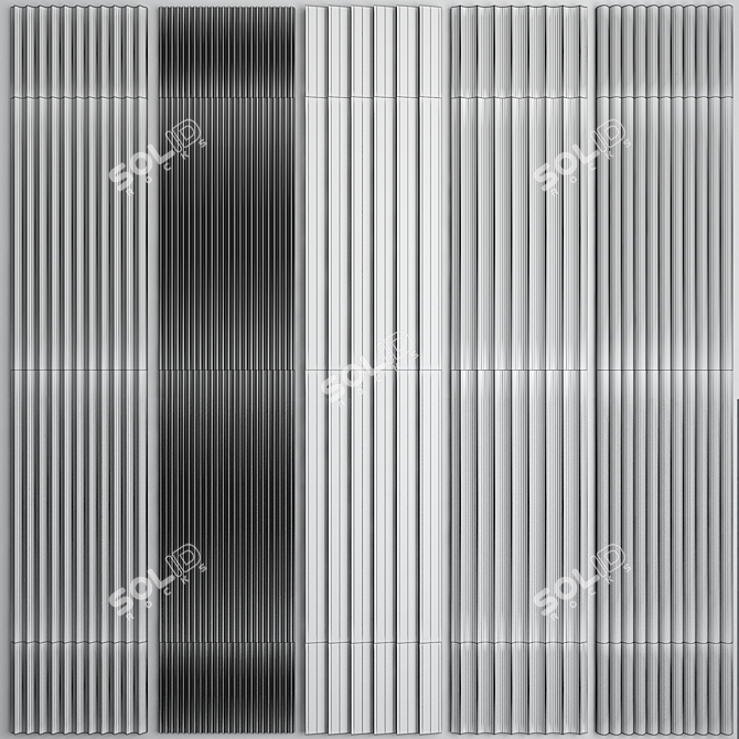 3D Panel Set with UVW Mapped 3D model image 7