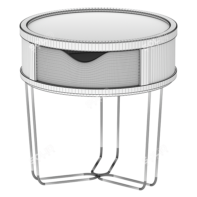 Modern Coffee Side Table 450mm 3D model image 6