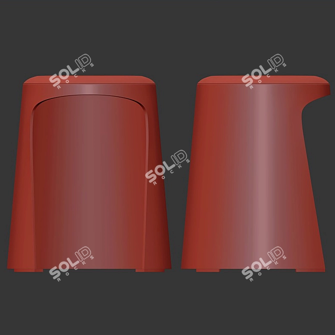 Stylish SELLEX HANDY Stool 3D model image 6