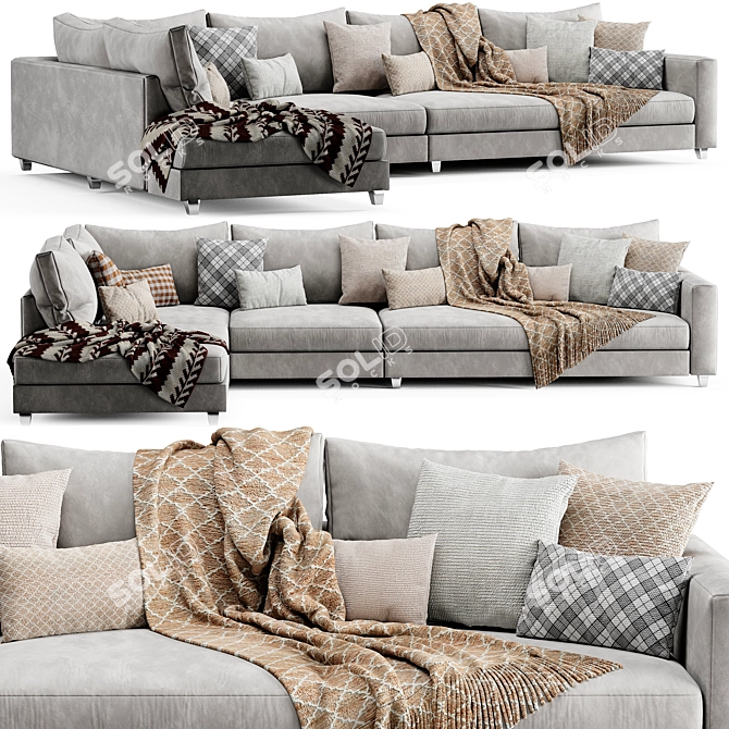 Modern Corner Sofa Malte 2015 3D model image 1