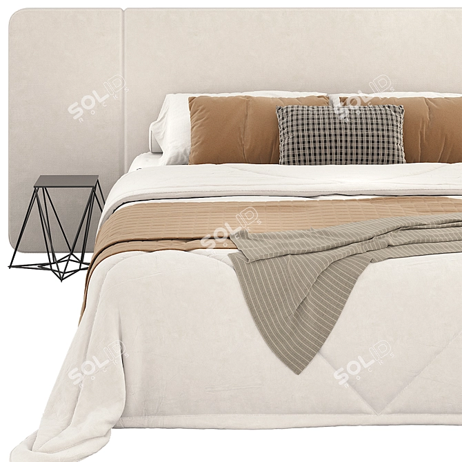  RH Modena Bed 3D Model 3D model image 2