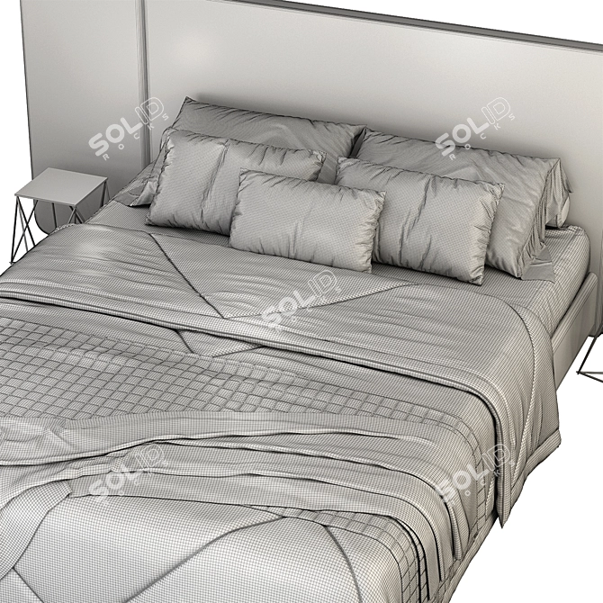  RH Modena Bed 3D Model 3D model image 4