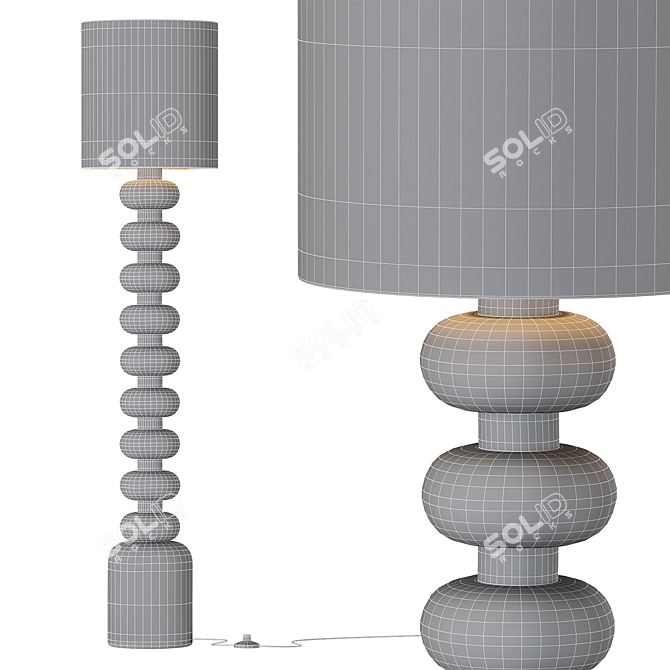 Modern Floor Lamp, Emil Collection 3D model image 3