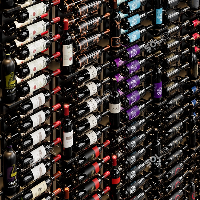  Elegant Modular Wine Cellar 3D model image 3