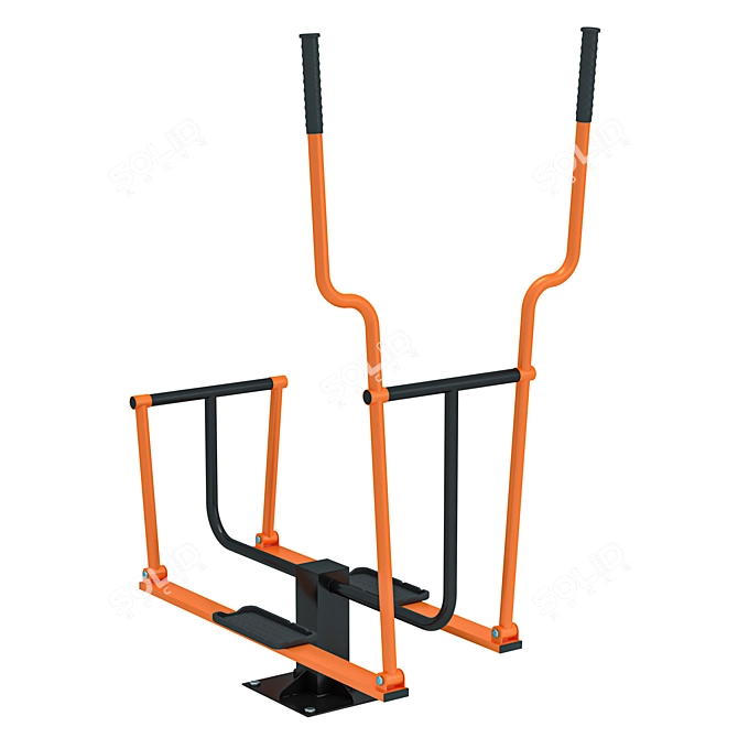 Outdoor Fitness Equipment Set 3D model image 2