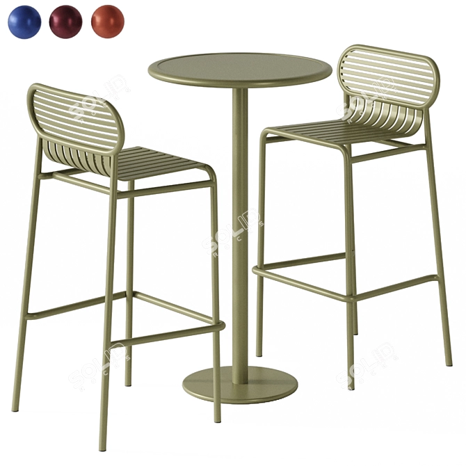 Week-end High Stool Petite Friture 3D model image 1