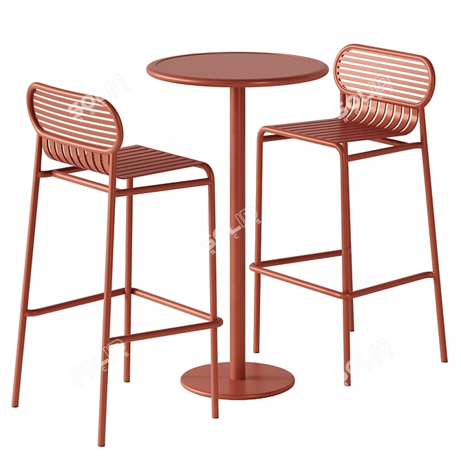 Week-end High Stool Petite Friture 3D model image 2