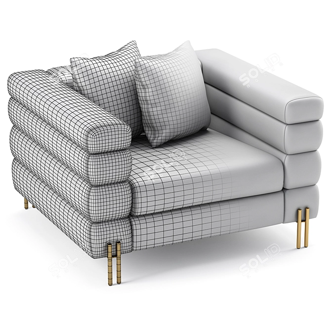 York Chair Eichholtz: 3D Model. 3D model image 6