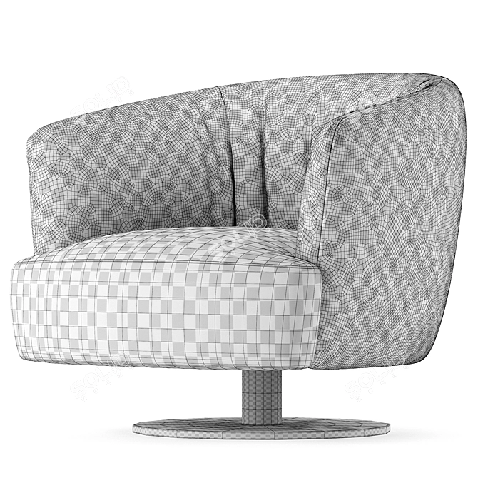  DIGA NICOLINE 3D Armchair Model 3D model image 5