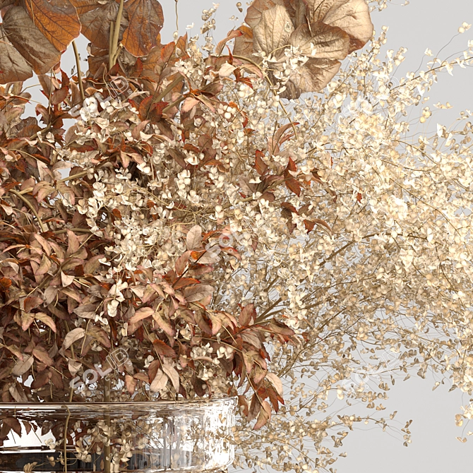 Artisanal Dried Flowers Collection 3D model image 10